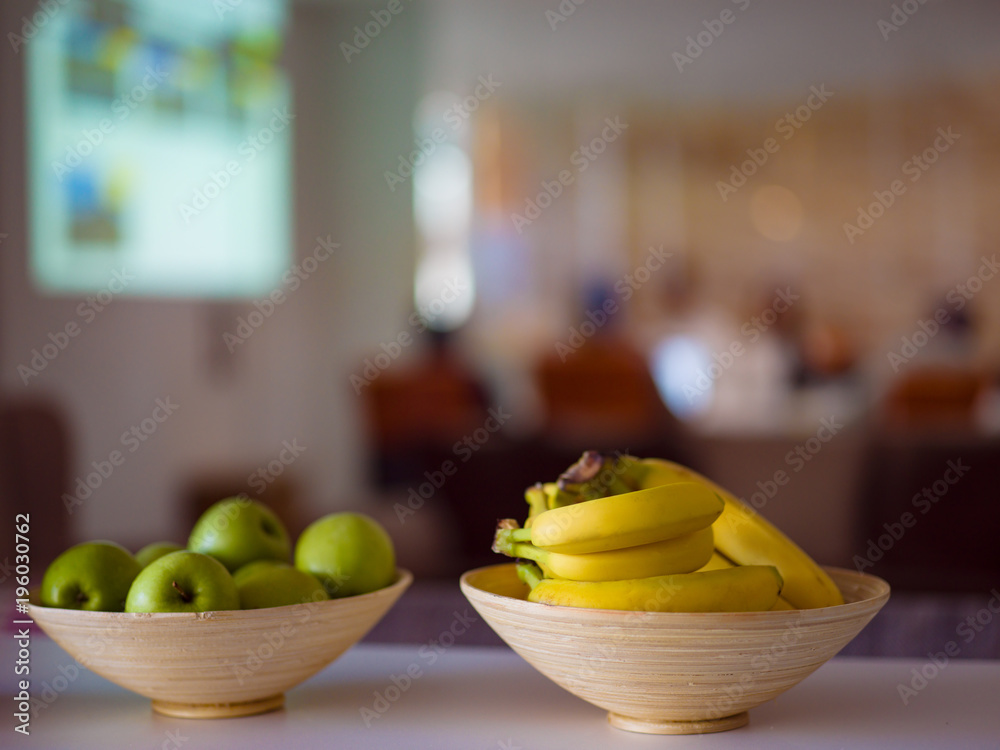 © .shock - Two bowl with with bananas and apples © .shock - Two bowl with with bananas and apples