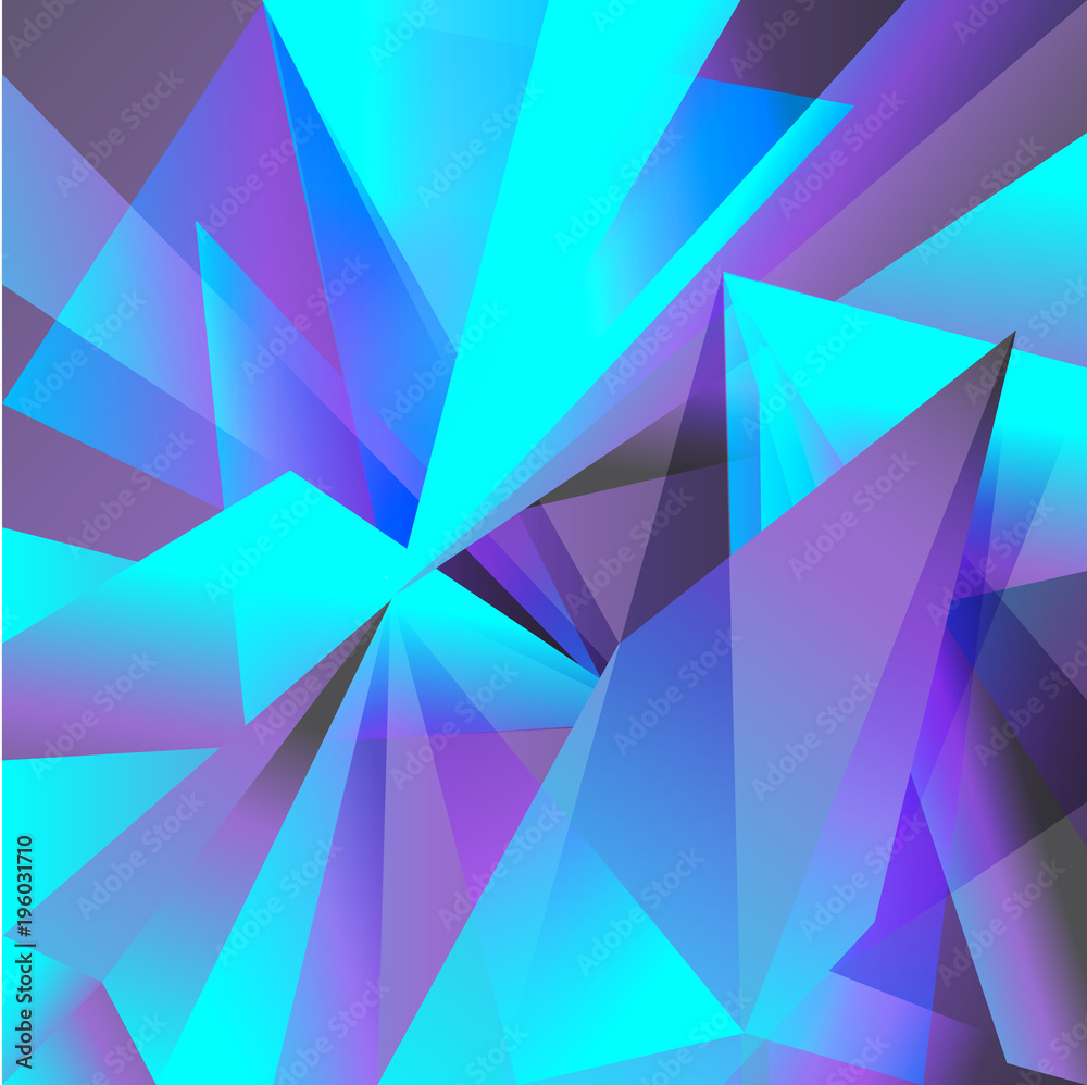 Fototapeta premium geometric background purple turquoise abstraction