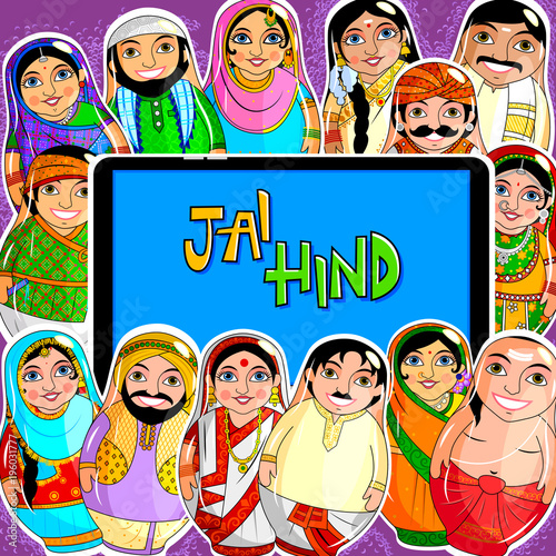 Nested Doll Indian couple representing diverse culture from different States