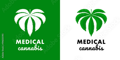 Marijuana leaf. Medical cannabis plant.