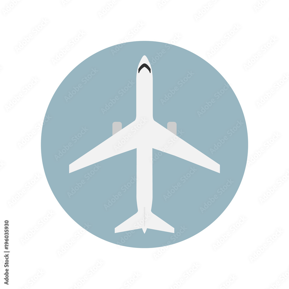 Airplane color icon, logo Airplane color icon, logo