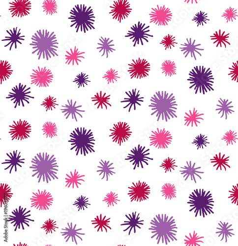 Abstract doodles colorful seamless vector pattern