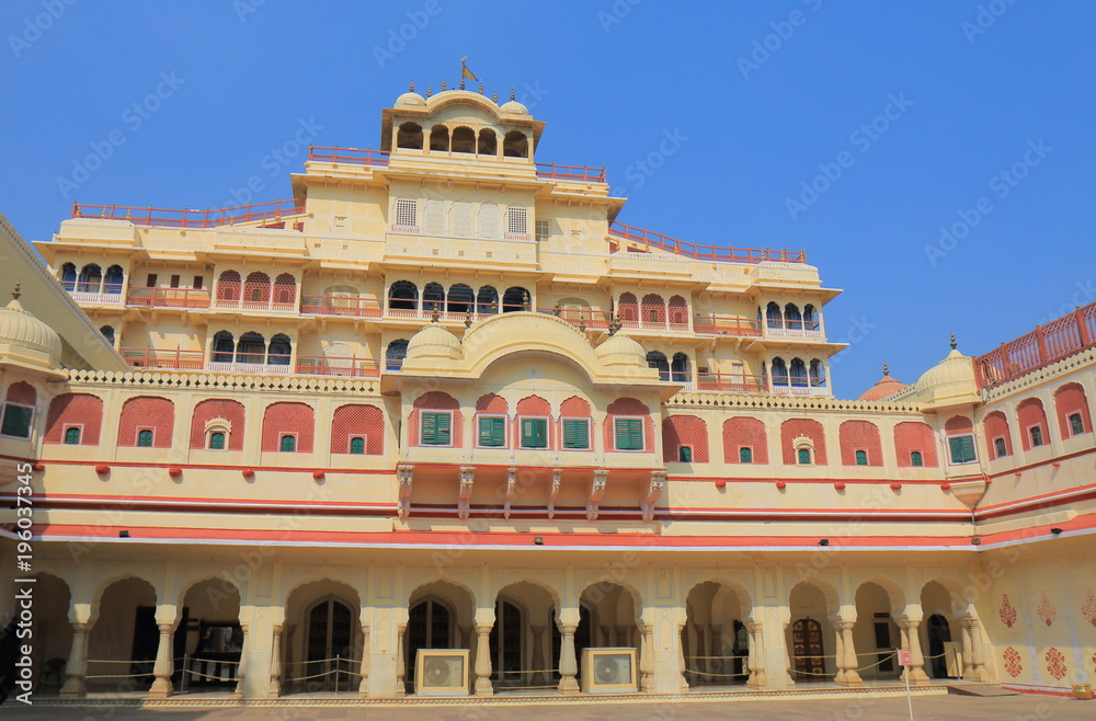 City Palace historical building Jaipur India