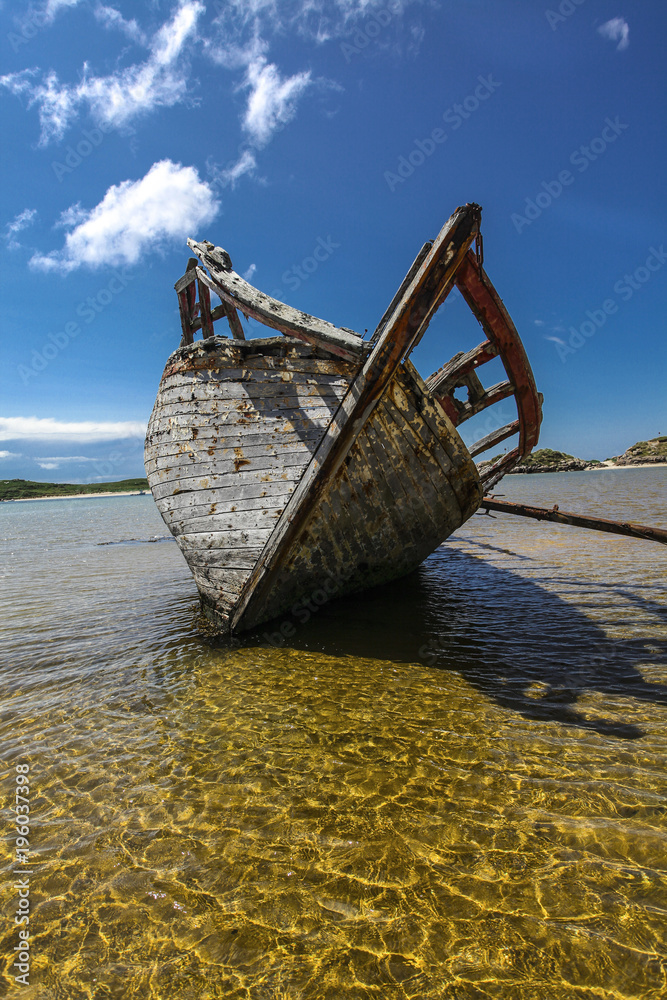 Wooden ship wreck