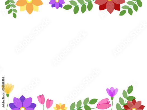 beautiful floral card. Vector Flowers