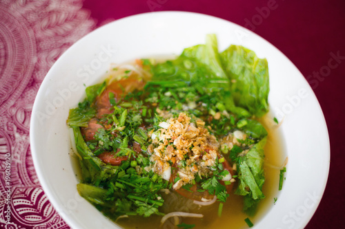 Lao vegetable clear soup