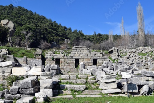 The city is ancient.Ruins of the ancient Roman city.Labranda.Milas.Turkey photo