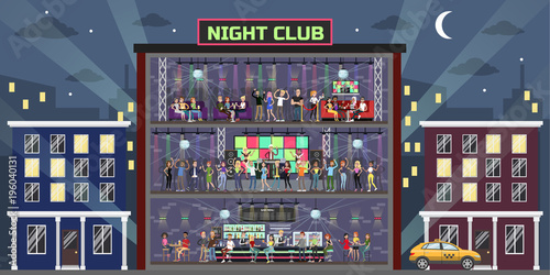 Night club set.