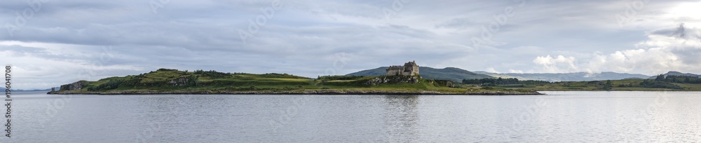 Isle of Mull, Scotland / United Kingdom - Jul 09 2017: Duart Castle.