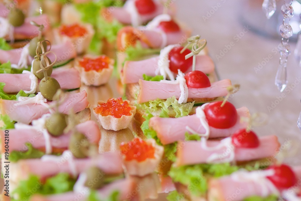Appetizer canapés Appetizer canapés