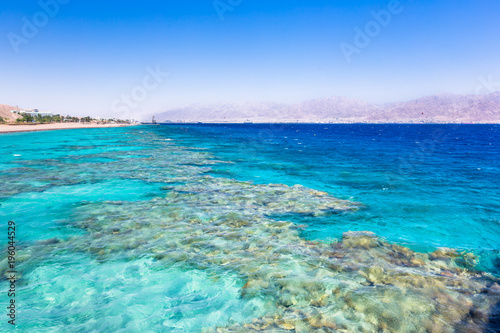 Fototapeta Naklejka Na Ścianę i Meble -  Eilat, Israel. Beautiful sea, beachs and mountais.