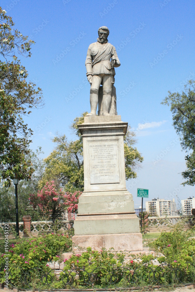 Statue in a park in Santiago, Chile