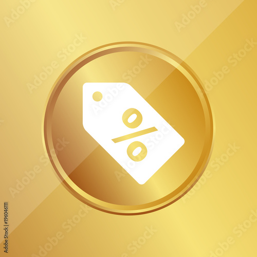 Gold Medaille - Prozentschild