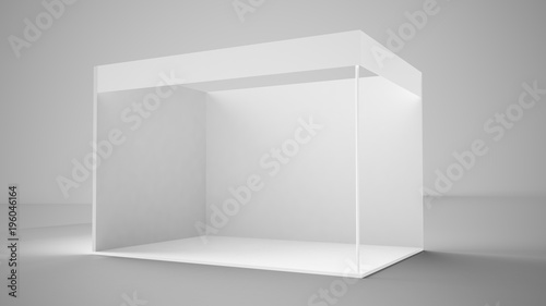 exhibition booth 3d rendering photo