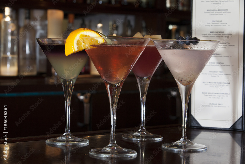 DRINKS ON THE BAR DRINKS ON THE BAR
