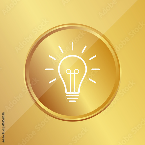 Gold Medaille - Glühlampe