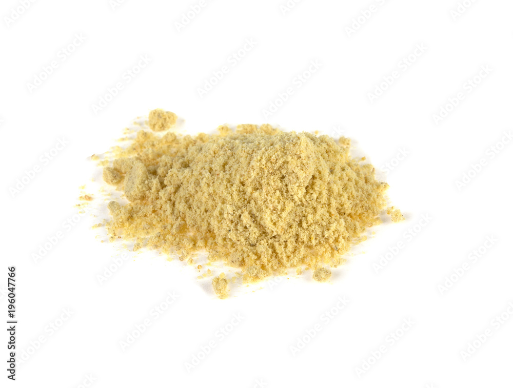 ginger ground on a white background ginger ground on a white background