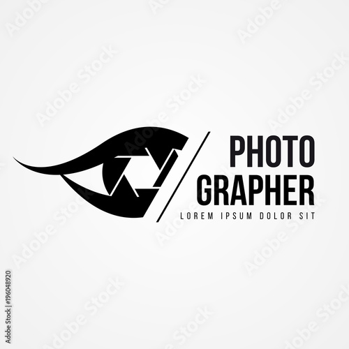 Camera symbol in modern style. Photographer. Vector