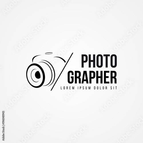 Camera symbol in modern style. Photographer. Vector