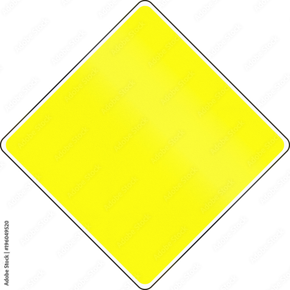 German inland water navigation sign - Advised passage German inland water navigation sign - Advised passage
