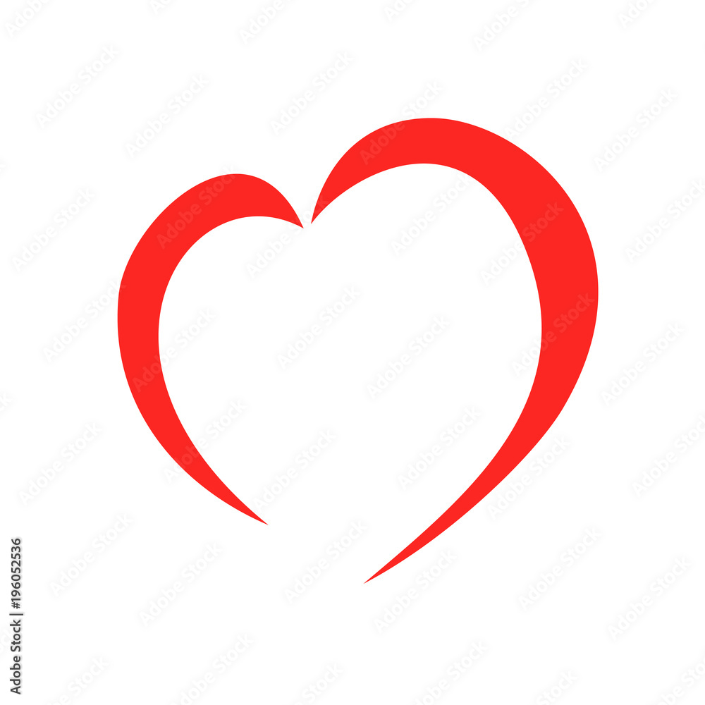 cute heart design icon. love concept. valentine day. vector illustration