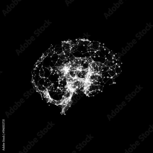 Human brain black