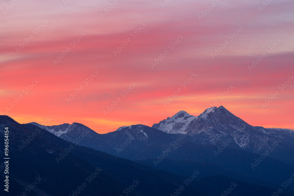 Pink Mountain Sunrise