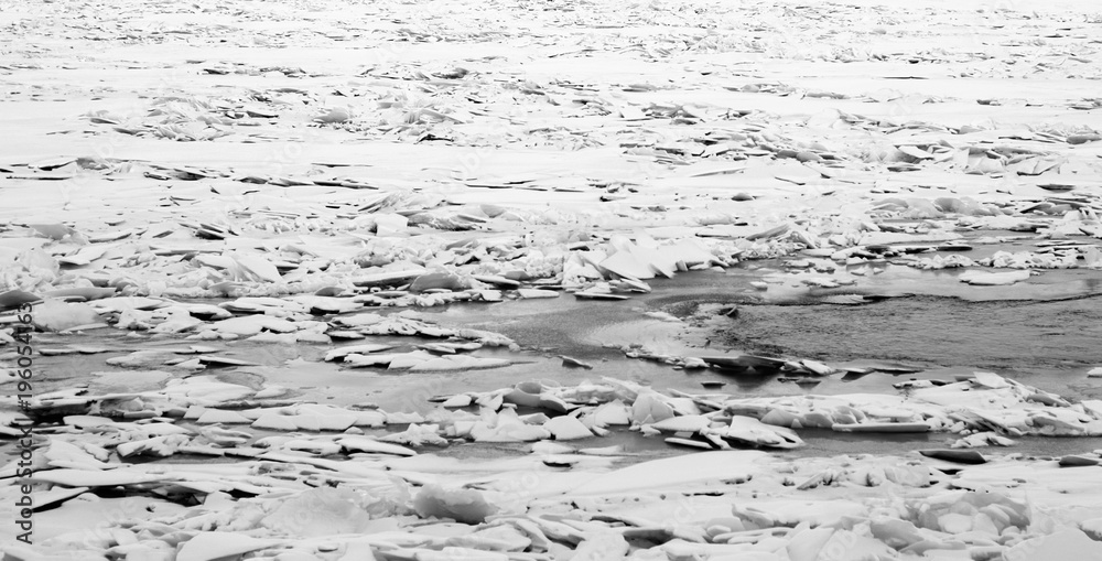 Obraz premium Ice winter background.