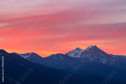 Pink Mountain Sunrise