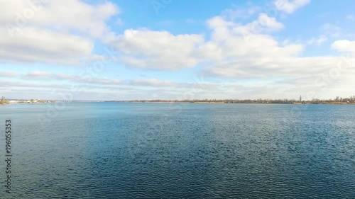 Wallpaper Mural Flying over the beautiful River. Torontodigital.ca