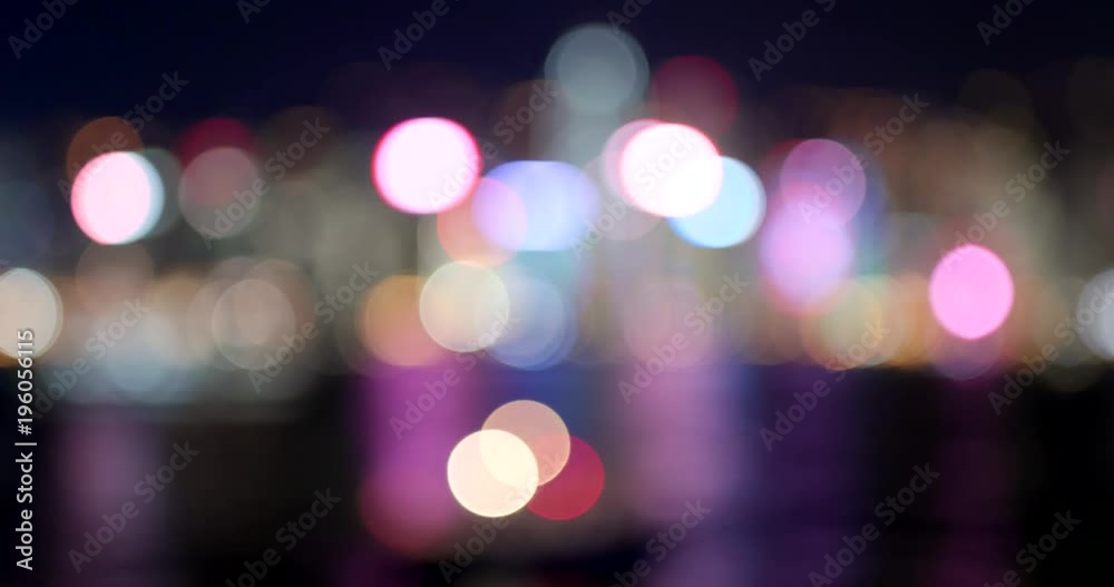 Unfocused of city view at night Unfocused of city view at night