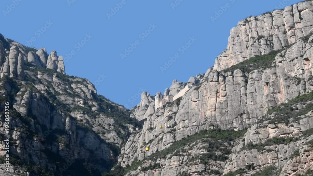 Aeri de Montserrat – aerial cable car to the Montserrat abbey and mountain Aeri de Montserrat – aerial cable car to the Montserrat abbey and mountain