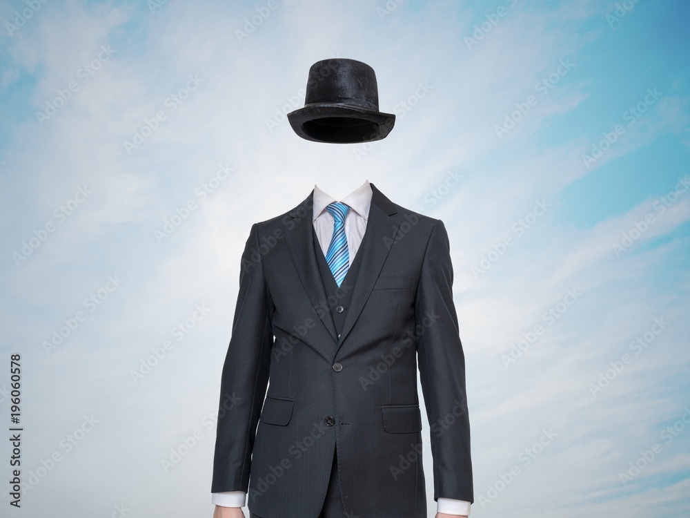 Anonymous or invisible man in suit. Anonymous or invisible man in suit.