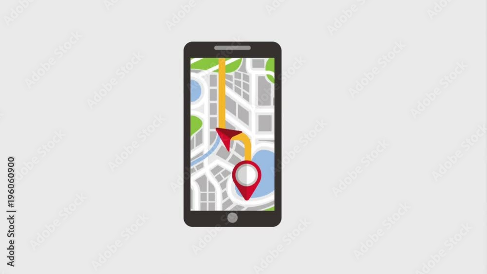 smartphone navigation pointer map application hd