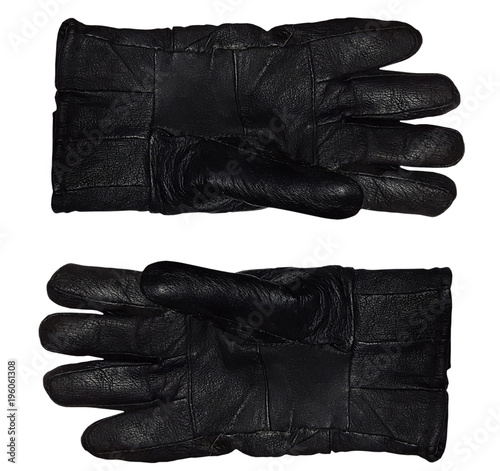 Leather gloves black © photolia67