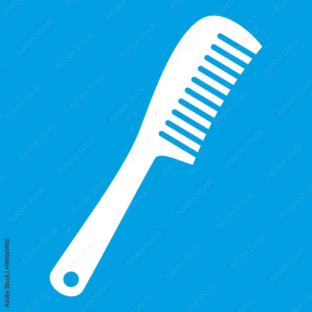 Comb icon white Comb icon white