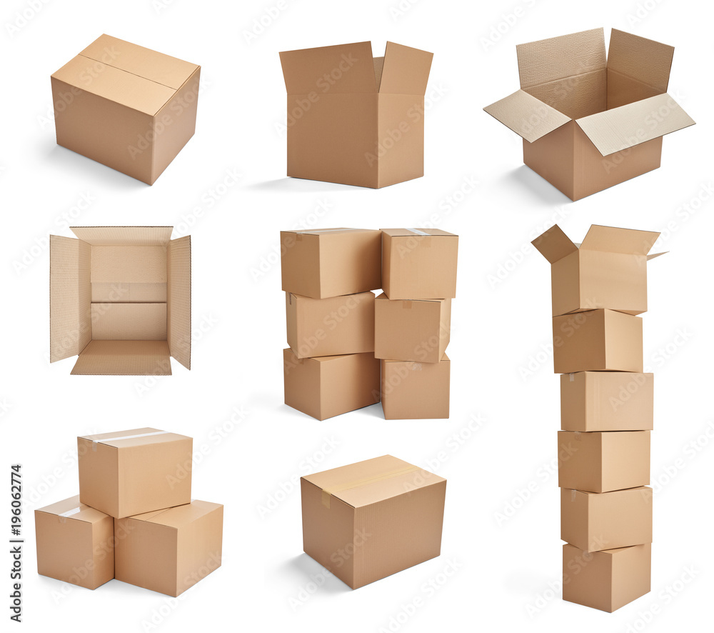 box package delivery cardboard carton