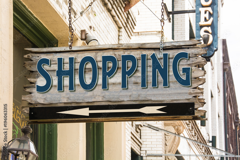 Schild 279 - Shopping