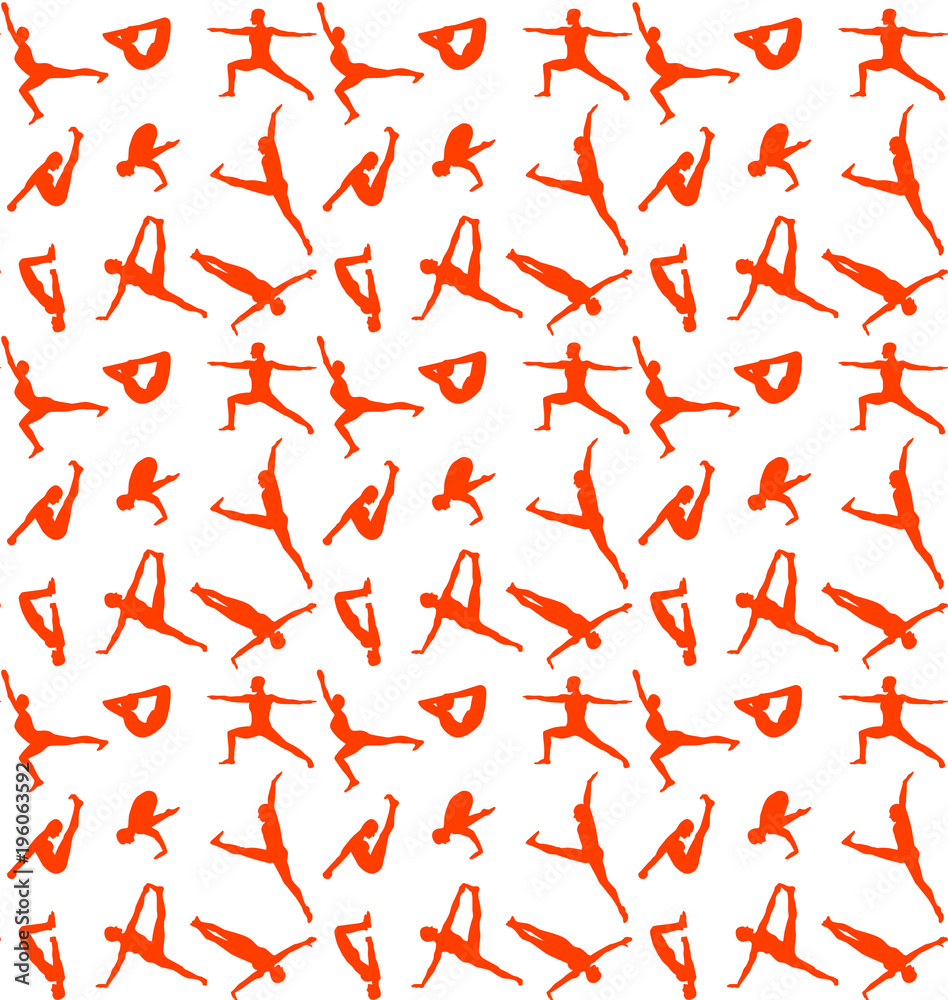 Yoga pattern seamless