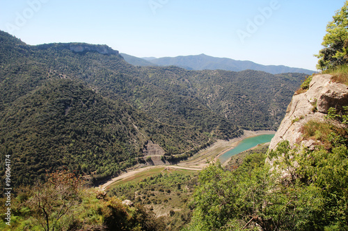 A mountain terrain of Siurana in Priorat, Spain