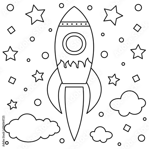 Coloring page. Vector illustration.