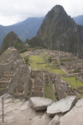 Lost city of Machu Picchu Cuzco Peru