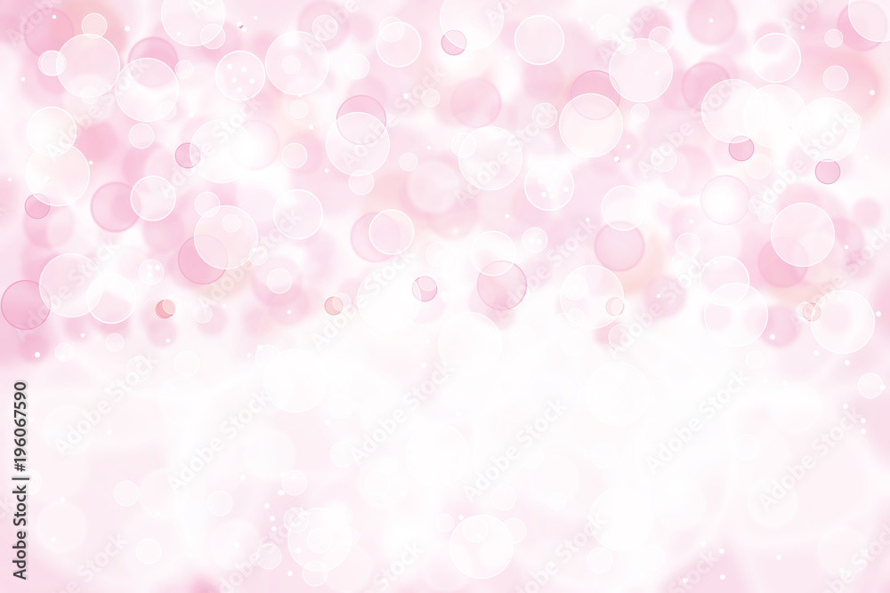 Pink bokeh background.