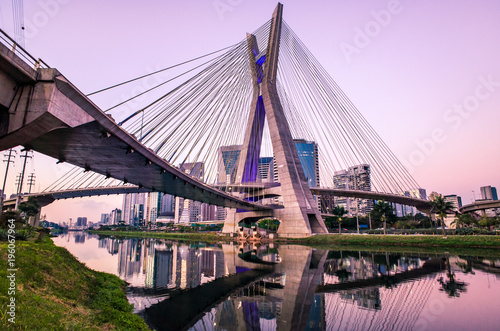 Sao Paulo Skyline Sunset - Brazil photo