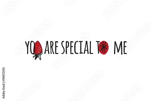  illustration for your design You are special to me