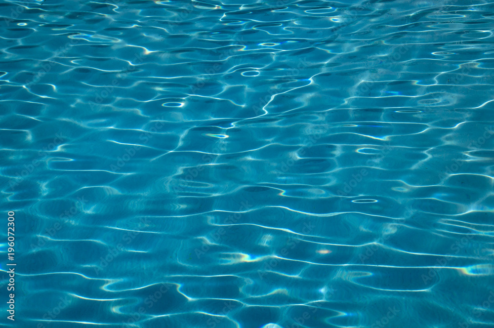 Clear clear water in the pool