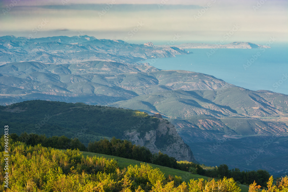 The view of east Crimea mountain valley