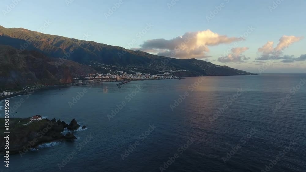 Towards Canary Islands Coastline at Sunrise Towards Canary Islands Coastline at Sunrise