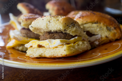 Sausage Egg Cheese Breakfast Sandwich