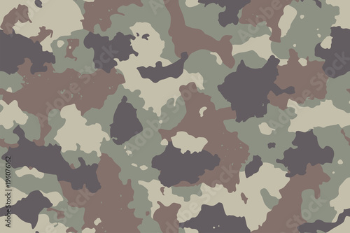 Camouflage seamless pattern. Trendy style camo, repeat print. Vector illustration.